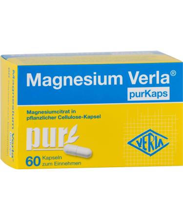 Magnesium Verla Purkaps - 60 Capsules for Natural Muscle Relaxation & Health | Buy Internationally - Buy Online on GoSupps.com