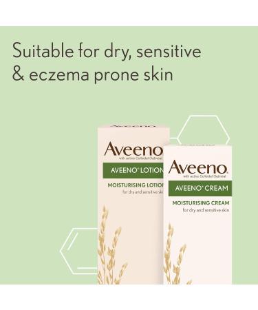 Aveeno Colloidal Oatmeal Cream 100ml - Moisturizes Dry & Sensitive Skin, Suitable for Adults & Babies from 3 Months - Pack of 1 - Buy Online on GoSupps.com
