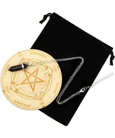 Stern Pendel Brett DuShelrute fortune telling metaphysical message board wood board with crystal dining rod pendel necklace witchcraft wicca altar supply kit - Buy Online on GoSupps.com