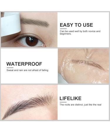  SOLUSTRE SOLUSTRE 12 Sheets Eyebrow Tattoo Stickers Waterproof Eyebrow Transfers Exfoliating Stickers for Women and Girls - Buy Online on GoSupps.com