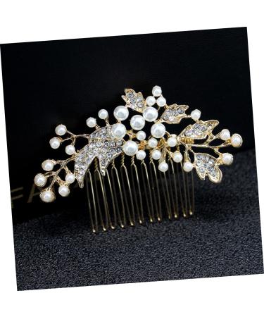 FRCOLOR Women's Comb Jewellery Bridal Hair Comb Wedding Hair Clip Comb Pearl Hair Clips Bridal Crystal Hair Comb Wedding Tiara Hair Pin Hair Accessories European and American Miss - Buy Online on GoSupps.com