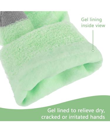 Touchscreen Gloves for Eczema and Dry Hands Overnight- Moisturizing Gloves with Gel Lining Hydrating Cracked Hand Treatment Fuzzy Gloves Touchscreen Sleeping Spa Lotion Glove for Women Green - Buy Online on GoSupps.com