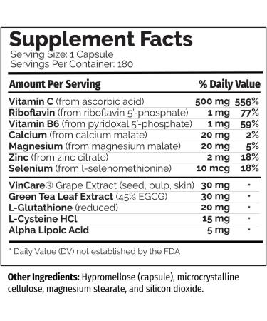 PDI Health Pro-C (180 caps) | Nrf2 Activator & Vitamin C Antioxidant Supplement - Buy Online on GoSupps.com