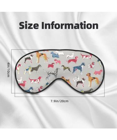 Shop Hound Dog Print Eye Mask | Adjustable Blackout Sleeping Mask for Women & Men | Sleep Aid - Buy Online on GoSupps.com