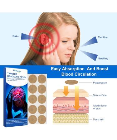 Tinnitus Patches - 10 PCs Ear Pain Relief Patches for Hearing and Itchy Ears | Non-Woven Fabric Solution - Buy Online on GoSupps.com