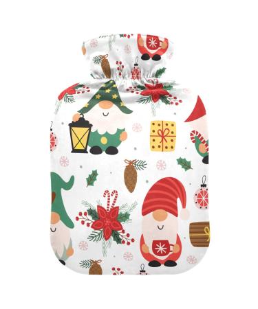 Merry Christmas Wichtel Gift Heat bottle with reference heat bottles for pain relief hot water bag hot pack for headache back pain 1l