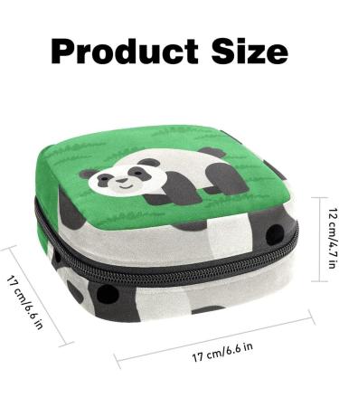 Anna Cowper Green Pandan Sanitary Napkin Storage Bag | Multi-colored Portable Period Bag for Women | Menstrual Cup & Nursing Pad Holder - Buy Online on GoSupps.com