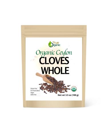 True Organic Ceylon Cloves Whole 3.5 ounces Bulk Bag USDA Organic  Kosher Certified Non-GMO Fresh Organic Cloves Perfect for Baking Cooking Drinks Teas  Beverages Pure Ceylon Premium Quality 3.5 Oz 3.5 Ounce  - Buy Online on GoSupps.com