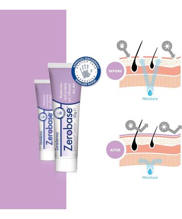 Zeroderma Zerobase Emollient Cream 50g - Moisturizing and Protecting Dry Skin - Buy Online on GoSupps.com
