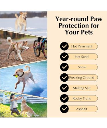 Tinioey All-Natural Lick Safe Dog Paw Balm for Dogs & Cats | 2 Pack Dog Nose and Paw Balm Protector | Moisturizer & Soother for Dry Cracked & Itchy Paws Nose Elbows | Paw Cream & Butter for Dogs - Buy Online on GoSupps.com