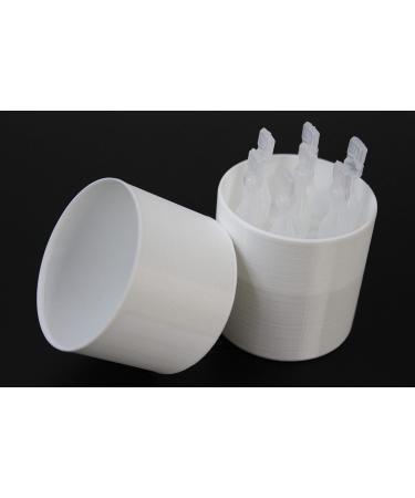 Znet3D Eye Drop Vials Holder - Organize 7 Disposable Vials with Pressure-Fitted Lid | Clean & Convenient Storage (White - Buy Online on GoSupps.com
