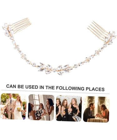 DOITOOL 1pc Hair Comb Hair Accessory for Women Bridal Hair Clip Hair Decorative Comb Styling Hair Clips Hair Bun Padding Wedding Headband Pearl Hair Bride Alloy Flowers Hair up - Buy Online on GoSupps.com