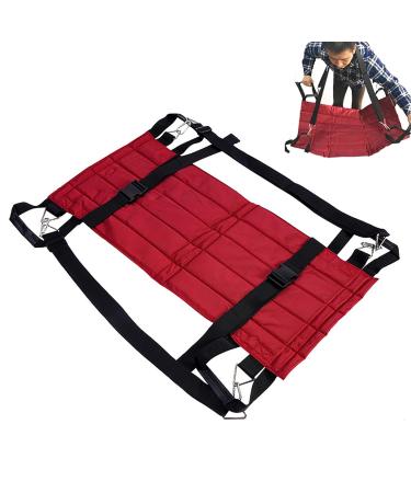 Patient Transfer Sheet 36''X 17'' Transfer Positioning Pad with Safe Dual Straps Design and Reinforced Chain Buckle 80 Kg Load Capacity Lightweight Nonslip Material for Elderly Disabled