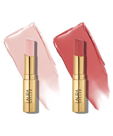 LAURA GELLER NEW YORK Jelly Balm Tinted Lip Balm Duo - Just Peachy + Sheerly Amazing