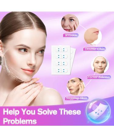 Invisible Face Lift Tape for Instant Facelift - 100 PCS Waterproof Bands for Neck, Eyes, Jowls & Double Chin - Face Lifter Makeup Tape - Buy Online on GoSupps.com