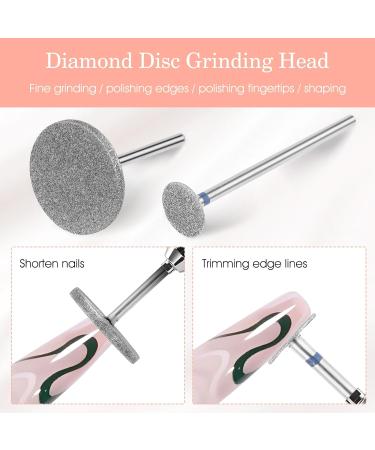 Andibro 2Pcs Sanding Disc Nail Drill Bits Electric Foot File Hard Skin Remover Discs Emery Carbide Callus Remover Pads Pedicure Sandpapers Replacement Cracked Skin Callus Removal for Manicure Pedicure - Buy Online on GoSupps.com