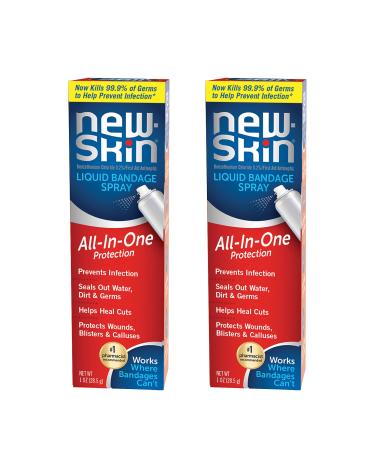New-Skin Liquid Bandage Spray, 1 Ounce (Pack of 2) - Packaging May Vary - Buy Online on GoSupps.com