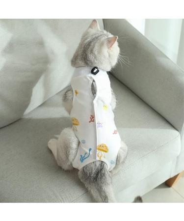 Clrybo Katzenbody - Professional Recovery Suit for Cats & Dogs | Anti-Trim Post-Op Clothing for Belly Wounds & Skin Diseases | Ocean M - Buy Online on GoSupps.com
