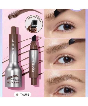 Liquid Eyebrow Brush Brow-Fection Angled Brush & Dip Long Lasting Waterproof Brow Pen Smudge Proof Eyebrow Pencils Creates Natural Looking Brows Effortlessly. (2#CHOCOLATE) - Buy Online on GoSupps.com
