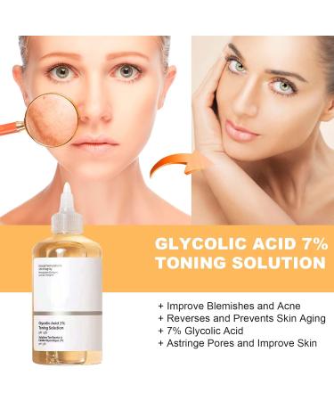 Glycolic Acid 7% Toning Solution for Face - Resurfacing and Peeling Serum - Buy Online on GoSupps.com