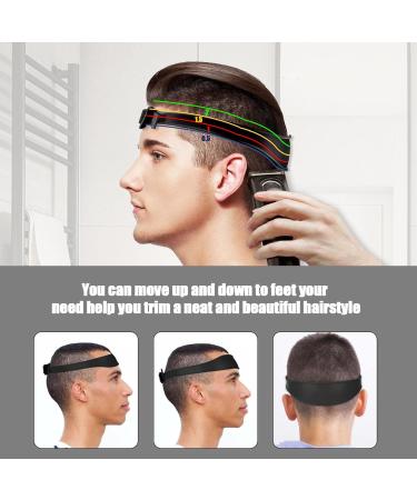BRIOTA Neckline Shaving Template Black Adjustable Hair Trimming Guide Silicone Curved Collar Shaving Template Haircut Band for Man DIY Home Haircuts - Buy Online on GoSupps.com