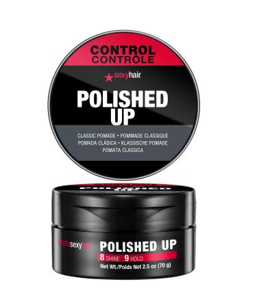 SexyHair Style Polished Up Pomade | Classic Polished Styles | Adds Shine | Washes Out Easily Polished Up | 2.5 fl oz