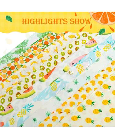 Pawchie Cute Dog Bandana 9 Pack - Cooling Summer Style Scarfs for Pet Puppy Boys & Girls - Soft Triangle Scarfs in Yellow - Buy Online on GoSupps.com