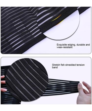 Back Support Back Brace Lumbar Support Waist Trimmer Sweat Belt Adjustable Waist Trainer Gym Fitness Sauna Slimming Belt Back Support Belt(Medium) Medium Black - Buy Online on GoSupps.com