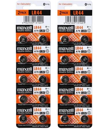 Maxell 20 Pack LR44 AG13 357 Button Cell Batteries - Hologram Packaging - Long-Lasting Power | International Shipping Available - Buy Online on GoSupps.com