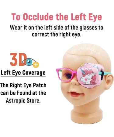 3D Cotton & Silk Eye Patch for Kids | Girls Medical Eye Patch for Lazy Eye | Left Eye Unicorn Design | Comfortable & Stylish Glasses Accessory - Buy Online on GoSupps.com