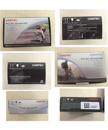 CONTEC CMS50NA Pulse Oximeter - Fingertip Blood Oxygen Monitor SpO2 PR Value Waveform - Grey - Buy Online on GoSupps.com