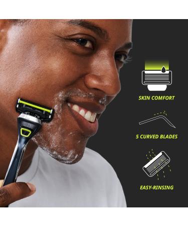Dorco Pace 5 Pro Razors - Men's Shaving System with Trimmer | 16 Refill Cartridges Set (No Handle) - International Shipping Available - Buy Online on GoSupps.com