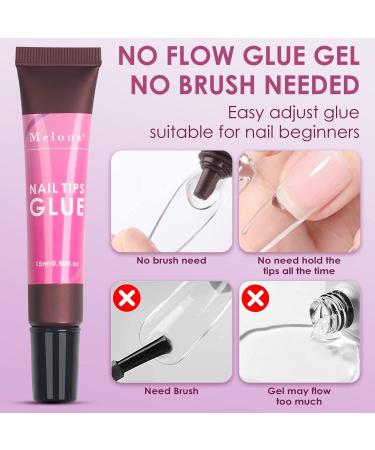 Melous Solid Gel Nail Glue for Acrylic Nail Tips | Long Lasting UV Gel for Nail Extensions | 1PCS - Buy Online on GoSupps.com