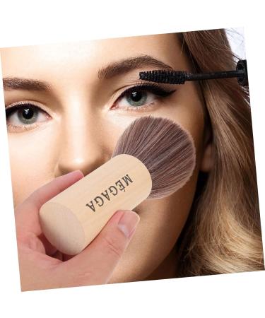 FRCOLOR Record Cleaning Brush Make up Face Makeup Foundation Makeup Brush Face Blending Highlighter Makeup Brush Concealer Brush Wooden Handle Fluffy Miss - Buy Online on GoSupps.com