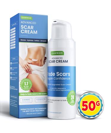 Advanced Scar Cream Gel 50g - Effective Scar Removal Treatment for Old & New Scars - Sky Blue - Buy Online on GoSupps.com