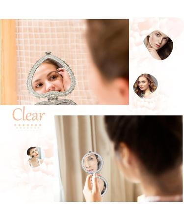 Vintage Peony Pattern Compact Mirrors Set - 9 Pcs Portable Travel Mirror for Women & Girls - Buy Online on GoSupps.com