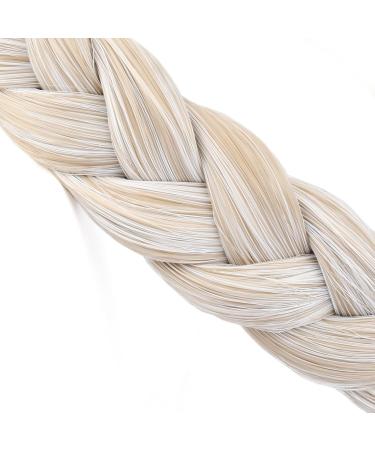 Gledola Braided Headband With Teeth Braids Hairband With Tooth Synthetic Hair Band Plaited Hairband For Women (White Blonde) - Buy Online on GoSupps.com