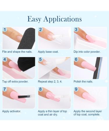 AIKKER 20 Winter Colours Dip Powder Nail Kit Starter 27 Pcs White Gray Glitter Blue Dipping Powder System with Essential Dip Liquid Set & Nail Tools for Nail Art Manicure DIY Salon Gift AK32 - Buy Online on GoSupps.com