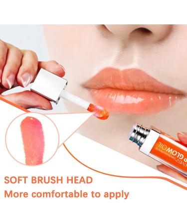 SBHEANGBA Moisturizing Lip Oil No-Sticky Lip Gloss Tinted Lip Balm Lip Care Long Lasting Clear Liquid Lipsticks Plump Lip Glow Oil For Dry Lip's Moisturizing Hydrating And Nourishing 01# Raspberry - Buy Online on GoSupps.com