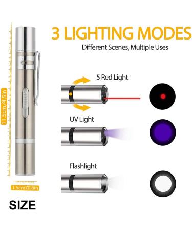 HONGP Cat Toys LED Pointer Cat Toys 7 in 1 Function Cat Chaser Toys -USB Rechargeable Interactive Cat Toys Exercise Multi Pattern Light Toy Training Tool Cat Toys - Buy Online on GoSupps.com