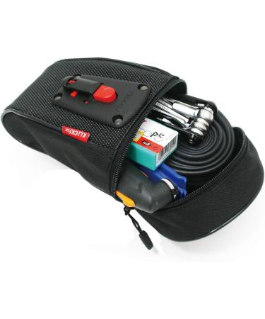 KLICKfix 0297S Micro 15O Plus Saddle Bag - Black Bicycle Bag (19x9x7 cm) | International Shipping Available - Buy Online on GoSupps.com