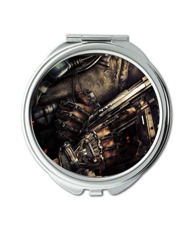 YENDOSTEEN Mirror Travel Mirror gun quotes Round Mirror gun hd s pocket mirror portable mirror