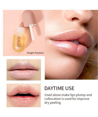 Rosarden Lip Plumper Serum - Natural Lip Enhancer for Fuller, Moisturized Lips | Lip Plumping Gloss for Day and Night Care - Buy Online on GoSupps.com