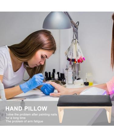 Beaupretty PU Leather Nail Arm Rest Cushion for Salon Technicians - Black - Buy Online on GoSupps.com