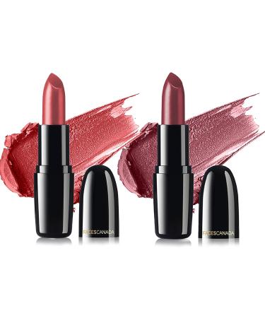 stilion Festive Pout - Weightless Creme Finish Lipstick Pack of 2 - Amber & Love Nude (4gx2) | Creamy Finish | Silky Smooth Texture | Long Lasting Rich Color | Hydrated Lips