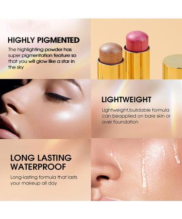  TianWlio blush cream natural look blush makeup blush multi-function highlighting lightening pencil makeup pencil concealer lazy eyeshadow stick long lasting blush - Buy Online on GoSupps.com