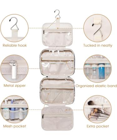 Narwey Hanging Travel Toiletry Bag for Women - Medium Size Organizer for Cosmetics and Makeup Accessories - A-elephant Design - Buy Online on GoSupps.com
