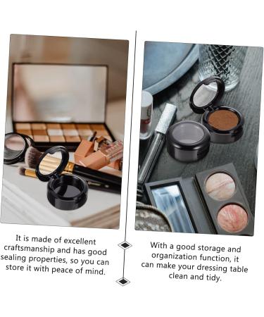 FOMIYES 16 Pcs Empty Eye Shadow Box Clear Blush Empty Makeup Containers Makeup Case Travel Cream Sample Blackx2pcs 4.1x3.8cmx2pcs - Buy Online on GoSupps.com
