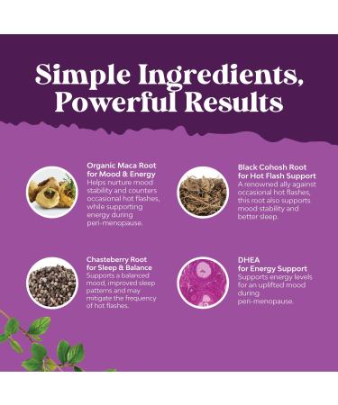Complete Perimenopause Supplement for Women - Multibenefit Menopause Relief for Women with Maca Root Vitex Berry & Black Cohosh for Hot Flashes Night Sweats Hormone Balance and Mood Support (2 Month) - Buy Online on GoSupps.com