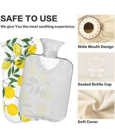 Buy Naanle Yellow Lemon Hot Water Bottle - 1L Transparent Design for Pain Relief Bed Warmth & Cold Therapy | Summer Essential - Buy Online on GoSupps.com